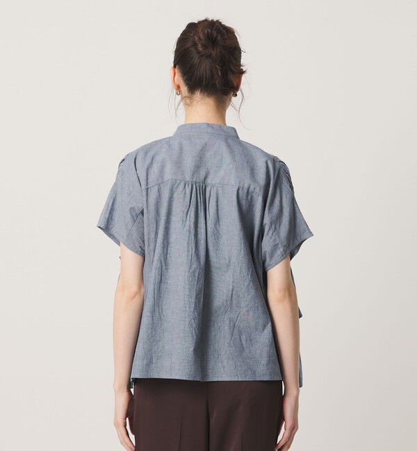 BEAUTY&YOUTH UNITED ARROWS「＜dahl&rsquo;ia＞フリル ショートスリーブ ブラウス 」|シャツ・ブラウス|