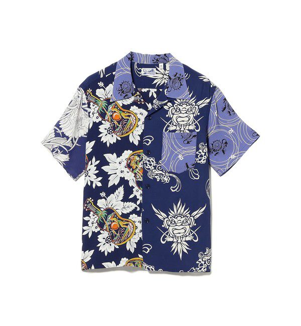 BEAMS「BEAMS｜【別注】SUN SURF / クレイジー アロハシャツ 26SS」|シャツ・ブラウス|NAVY