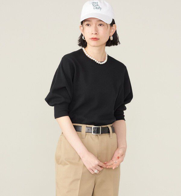 SHIPS for women「SHIPS NINE CASE:〈洗濯機可能〉ワッフル TEE ◇」|Tシャツ・カットソー|