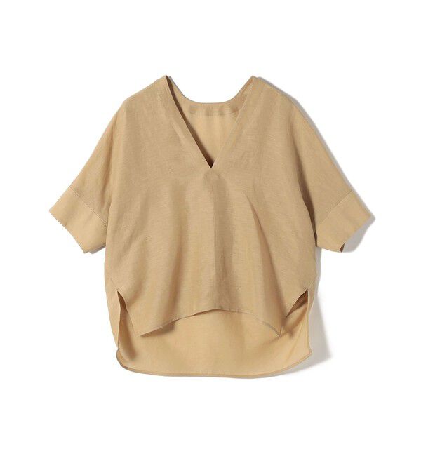 SHIPS for women「【一部WEB限定】〈手洗い可能〉IMPERIAL LINEN スキッパー ブラウス」|シャツ・ブラウス|