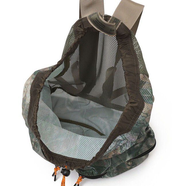 SHIPS any「WEEKENDER: メッシュ リアルツリーカモ プリント ポケット バックパック」|リュック|