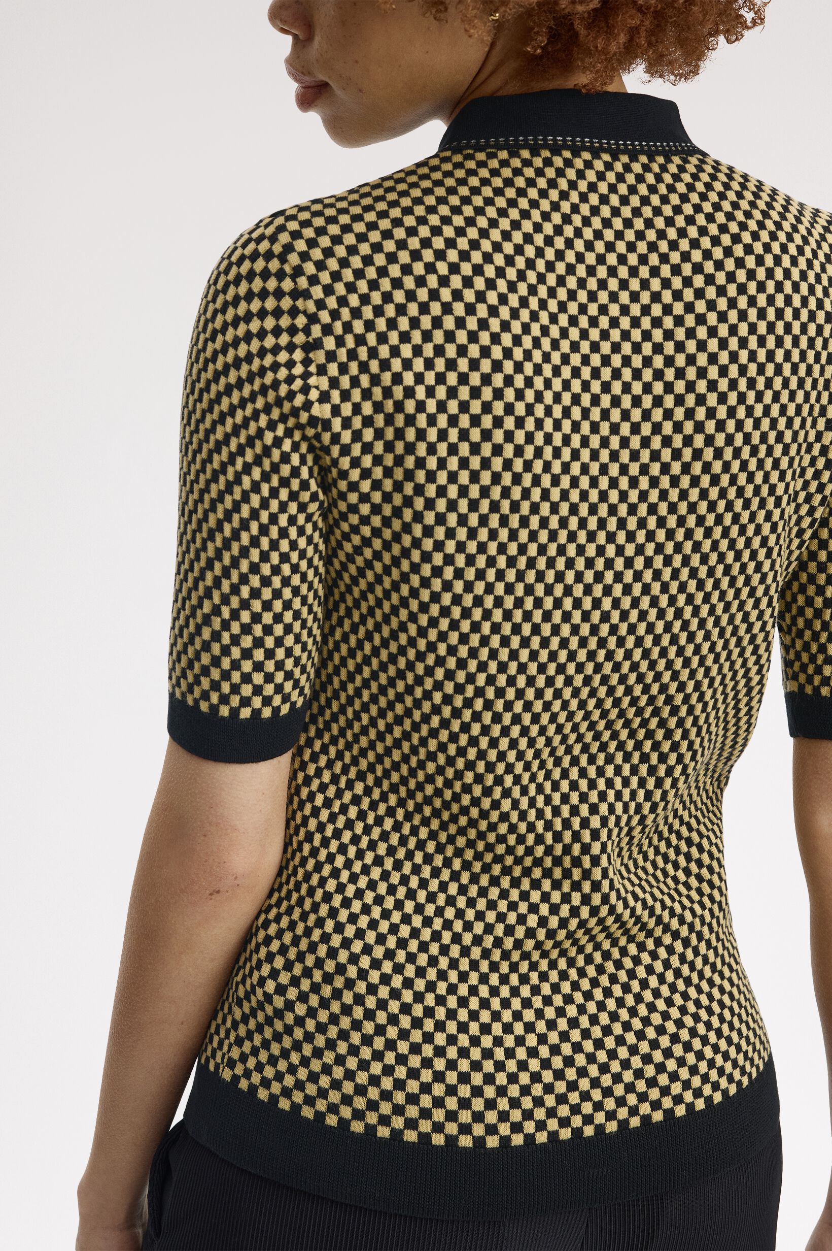FRED PERRY 「Chequerboard Knitted Shirt」|ポロシャツ|