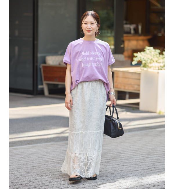 JOURNAL STANDARD「《予約》ピグメントロゴサークルヘム プルオーバー」|Tシャツ・カットソー|