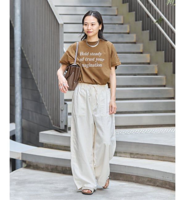 JOURNAL STANDARD「《予約》ピグメントロゴサークルヘム プルオーバー」|Tシャツ・カットソー|