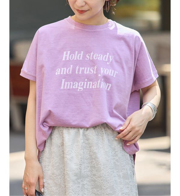 JOURNAL STANDARD「《予約》ピグメントロゴサークルヘム プルオーバー」|Tシャツ・カットソー|