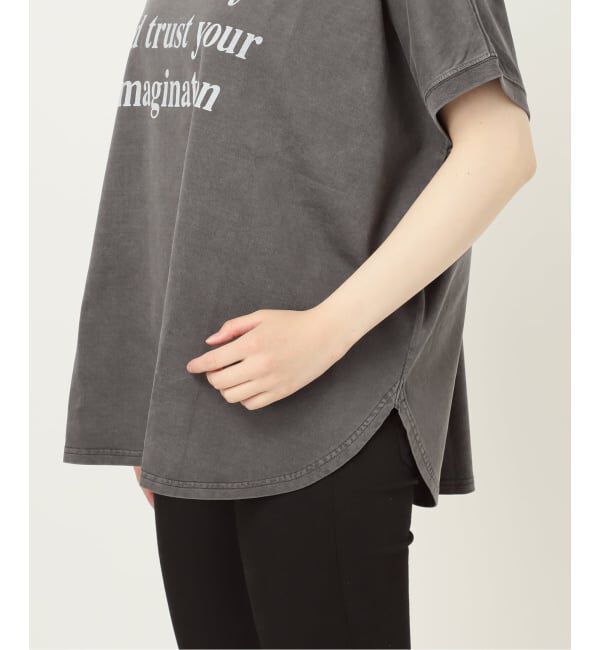 JOURNAL STANDARD「《予約》ピグメントロゴサークルヘム プルオーバー」|Tシャツ・カットソー|
