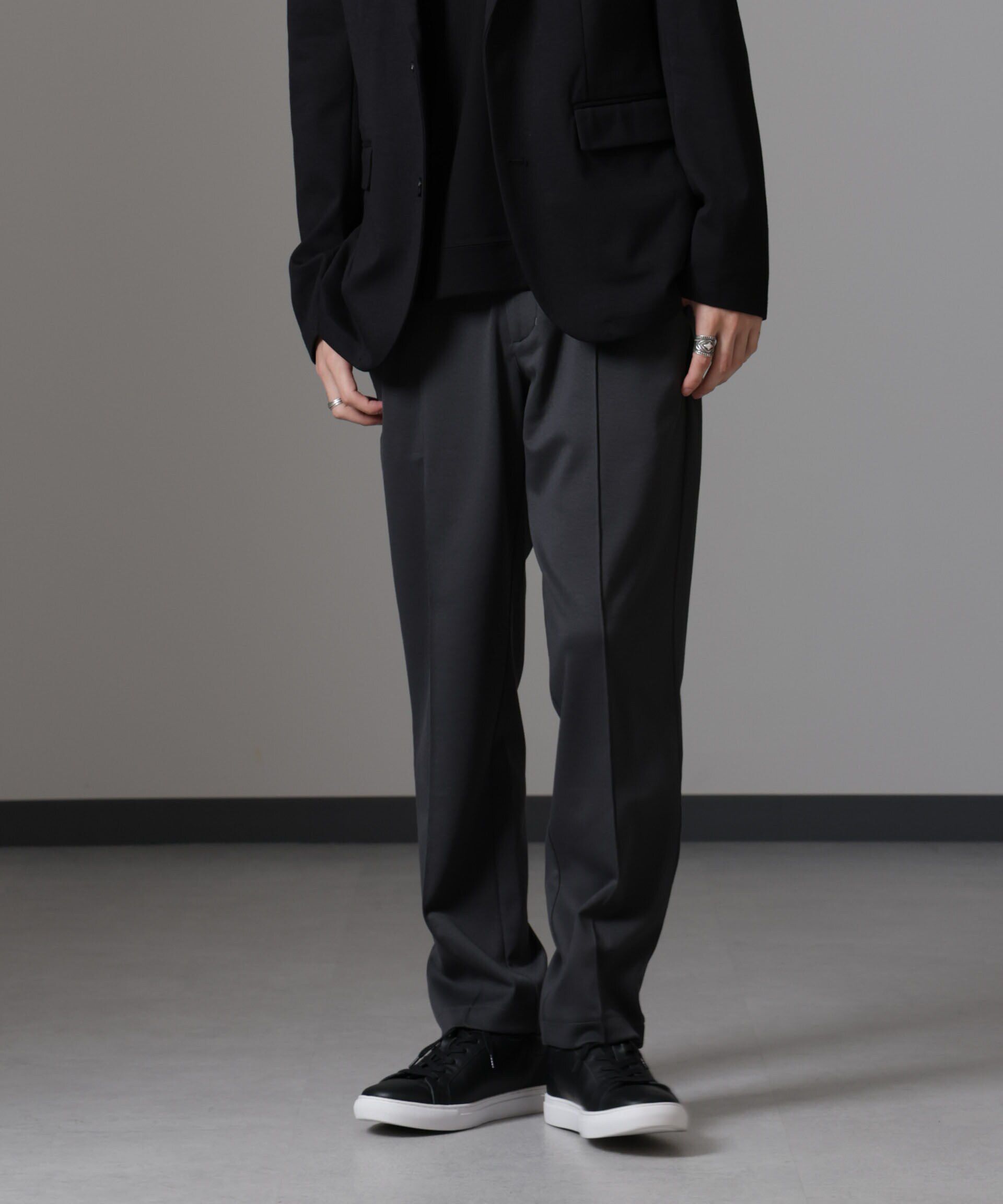 nano･universe「ダブルジャージーテーパードパンツ」|チノ|