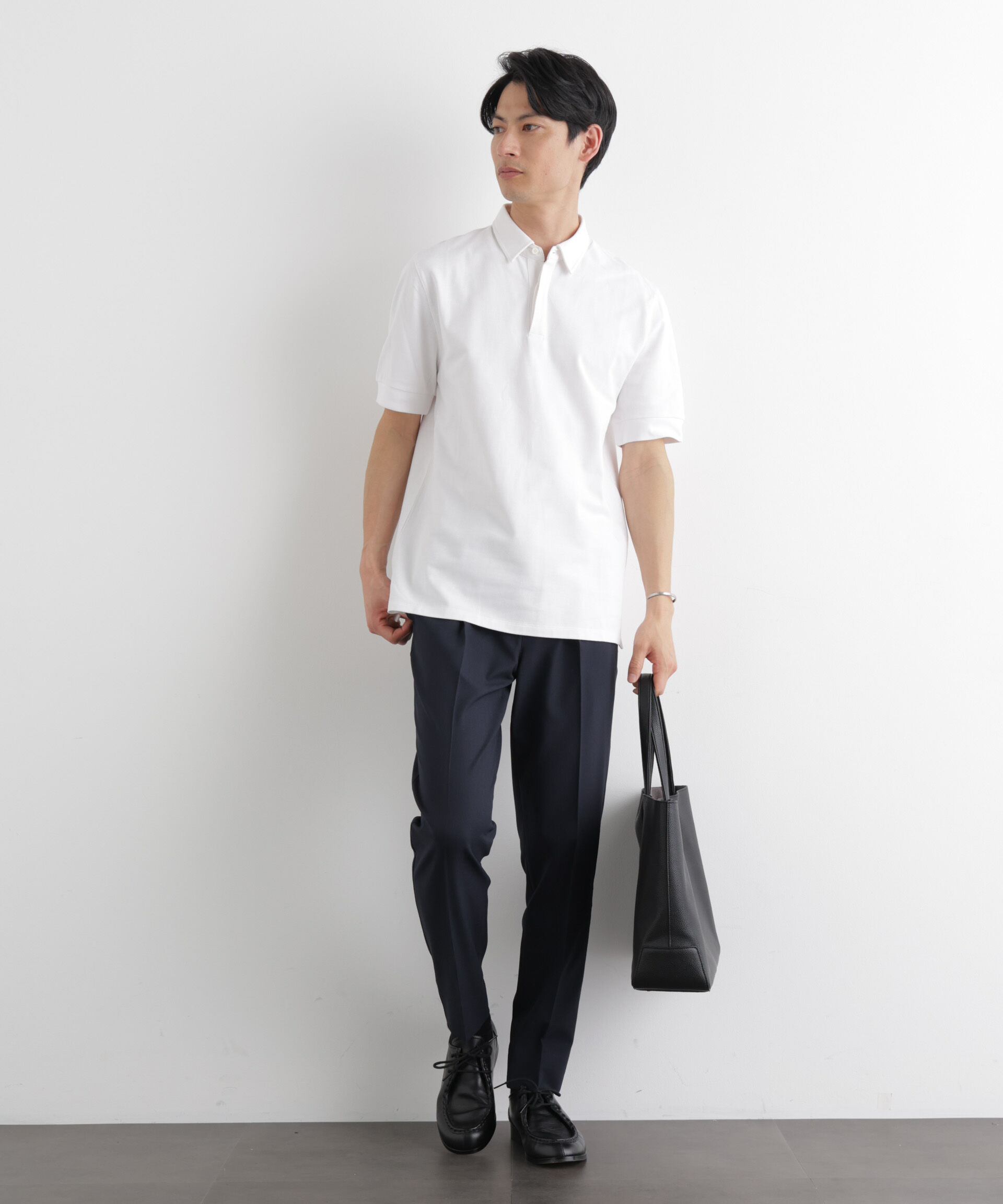 nano･universe「Anti Soaked(R) 汗染み防止 比翼ポロシャツ」|Tシャツ・カットソー|