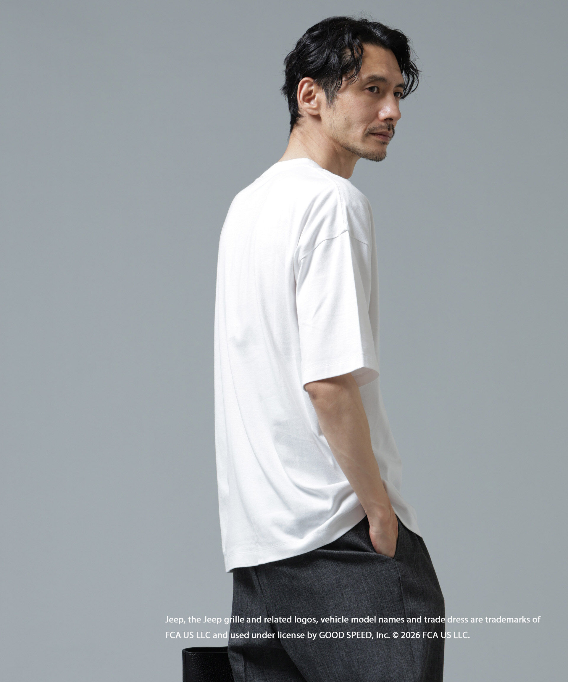 nano･universe「GOOD ROCK SPEED&times;Anti Soaked(R) 汗染み防止 ジープ Tシャツ」|Tシャツ・カットソー|