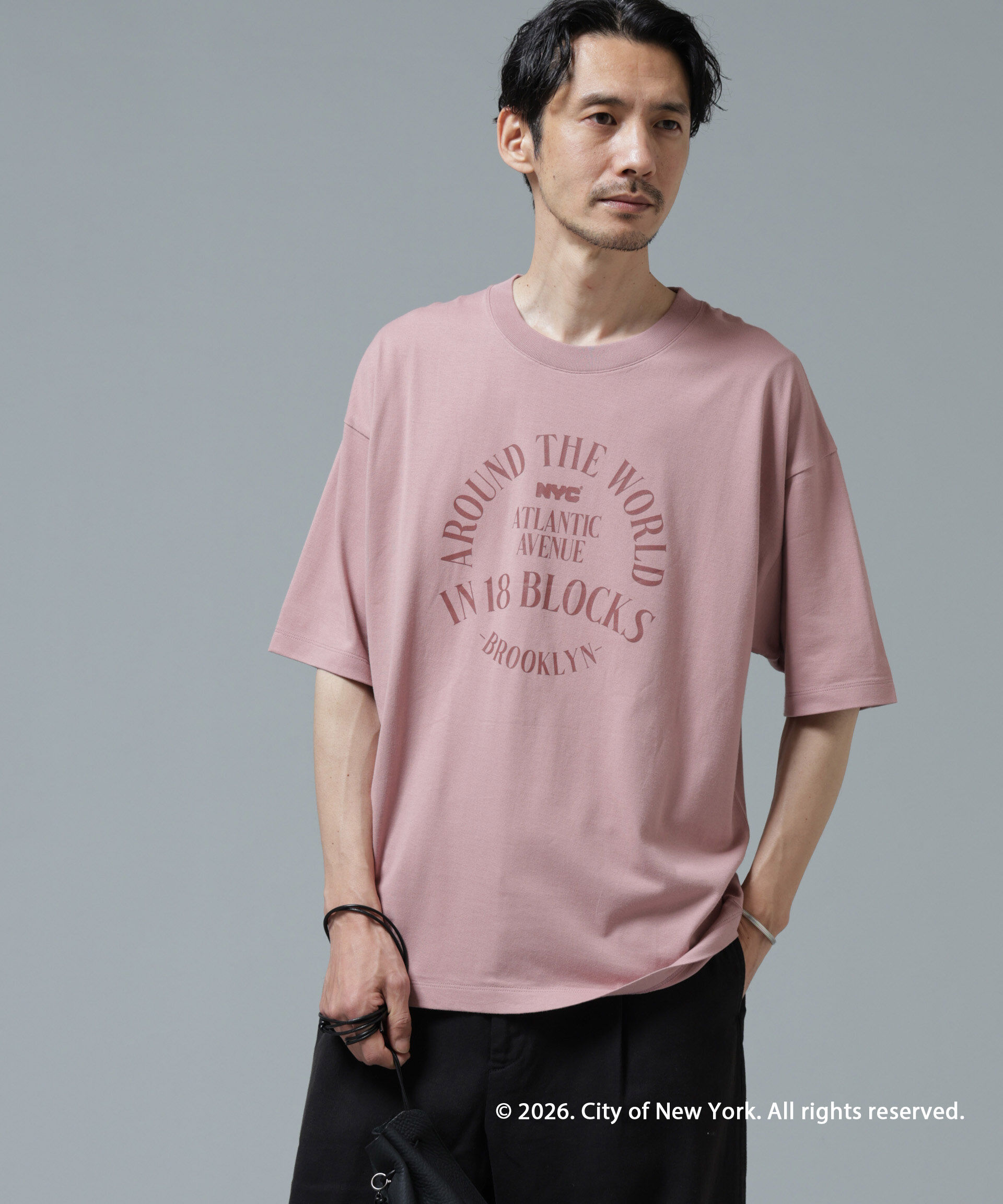 nano･universe「GOOD ROCK SPEED&times;Anti Soaked(R) 汗染み防止 NYC Tシャツ」|Tシャツ・カットソー|