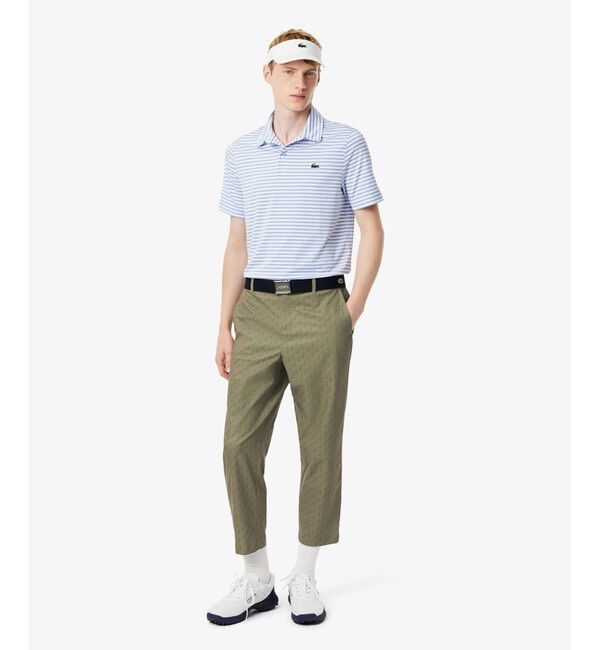 LACOSTE「吸水速乾 ウルトラドライ チェックゴルフパンツ」|チノ|