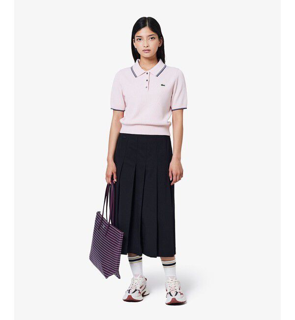LACOSTE「ミディプリーツスカート」|スカート|