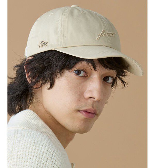 LACOSTE「トーン・オン・トーン6パネルキャップ」|キャップ・キャスケット|