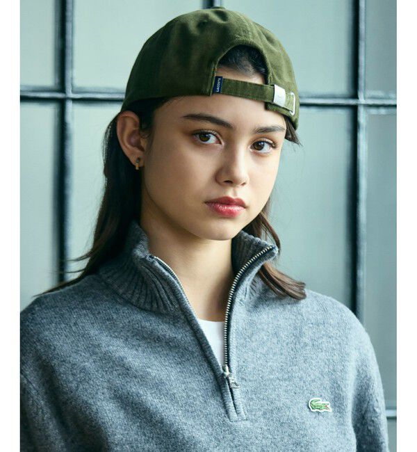 LACOSTE「ワンポイントワニロゴ・コーデュロイキャップ」|キャップ・キャスケット|