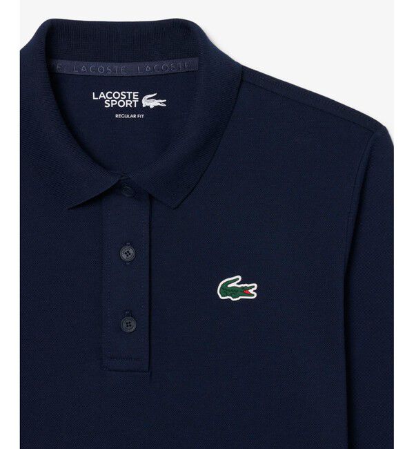 LACOSTE「ヒートレギュレーション＆UVカット鹿の子ゴルフポロシャツ」|ポロシャツ|