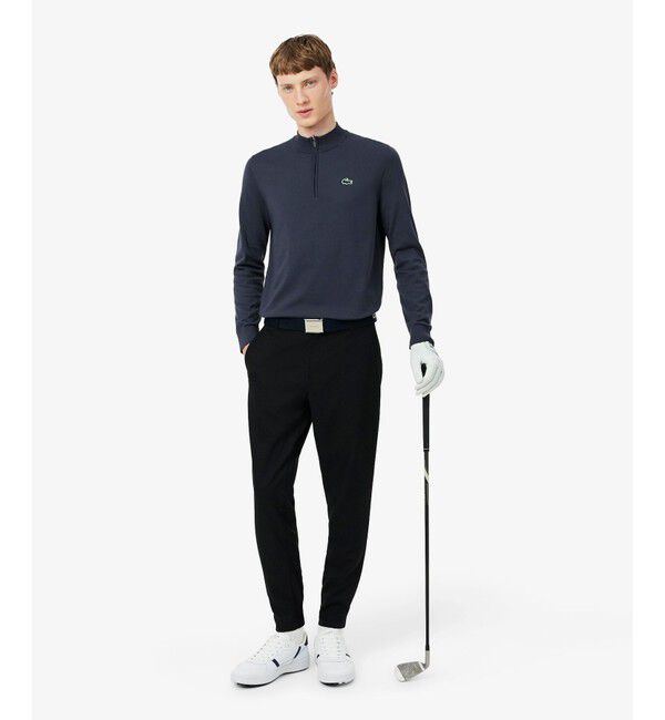 LACOSTE「ウルトラドライストレッチゴルフパンツ」|チノ|ブラック