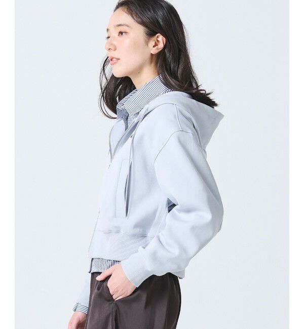 LACOSTE「ダブルフェイスジャージジップフーディー」|パーカー|