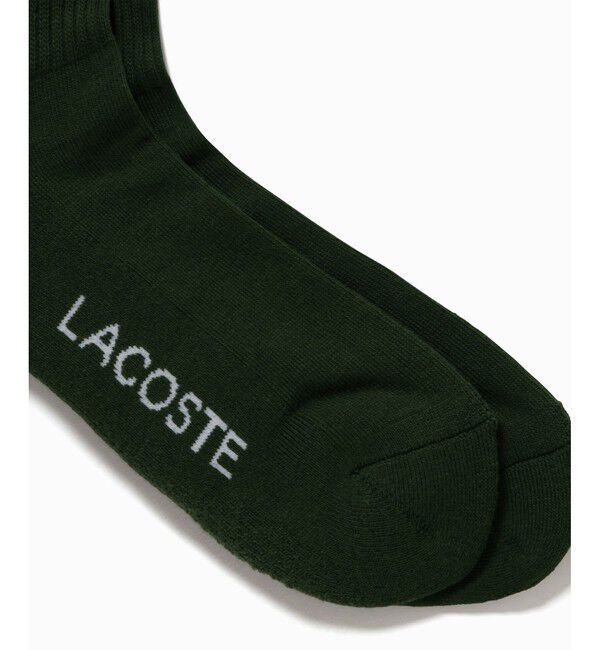 LACOSTE「ワンポイント ワニロゴパッチリブソックス 25-27cm」|ソックス|