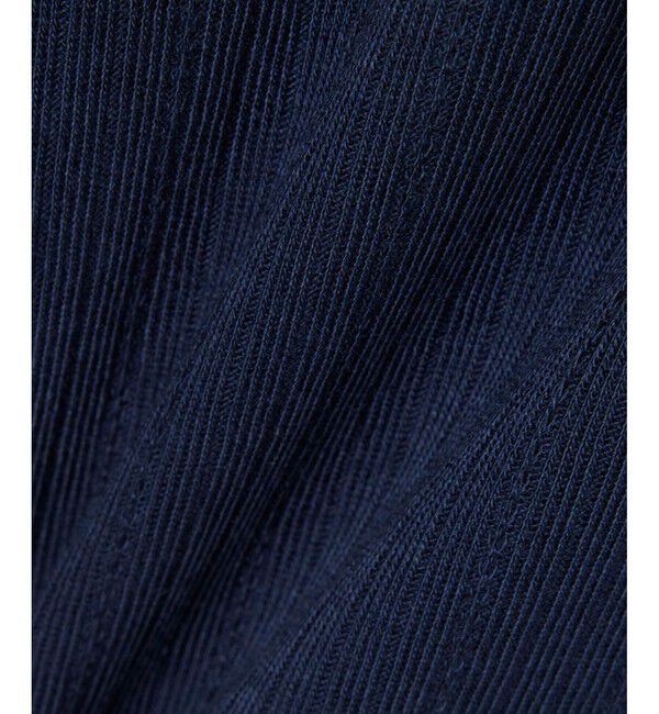 LACOSTE「フランスメイド レース調リブニットボーダー ボートネックTシャツ」|Tシャツ・カットソー|