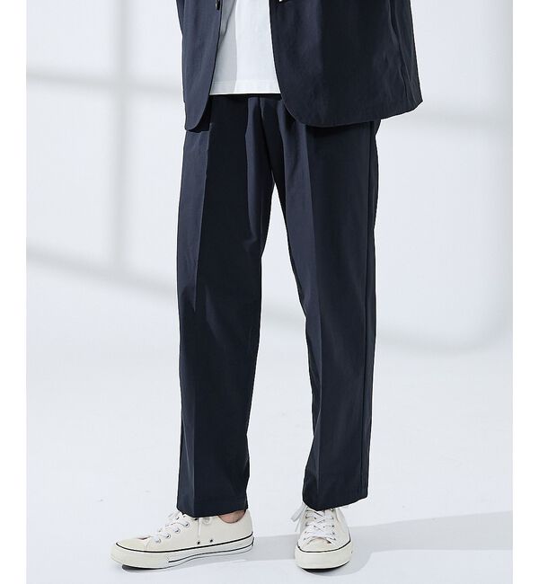 ABAHOUSE「【セットアップ対応】360&deg;ストレッチ リップストップ リラックス スラックス」|スラックス|