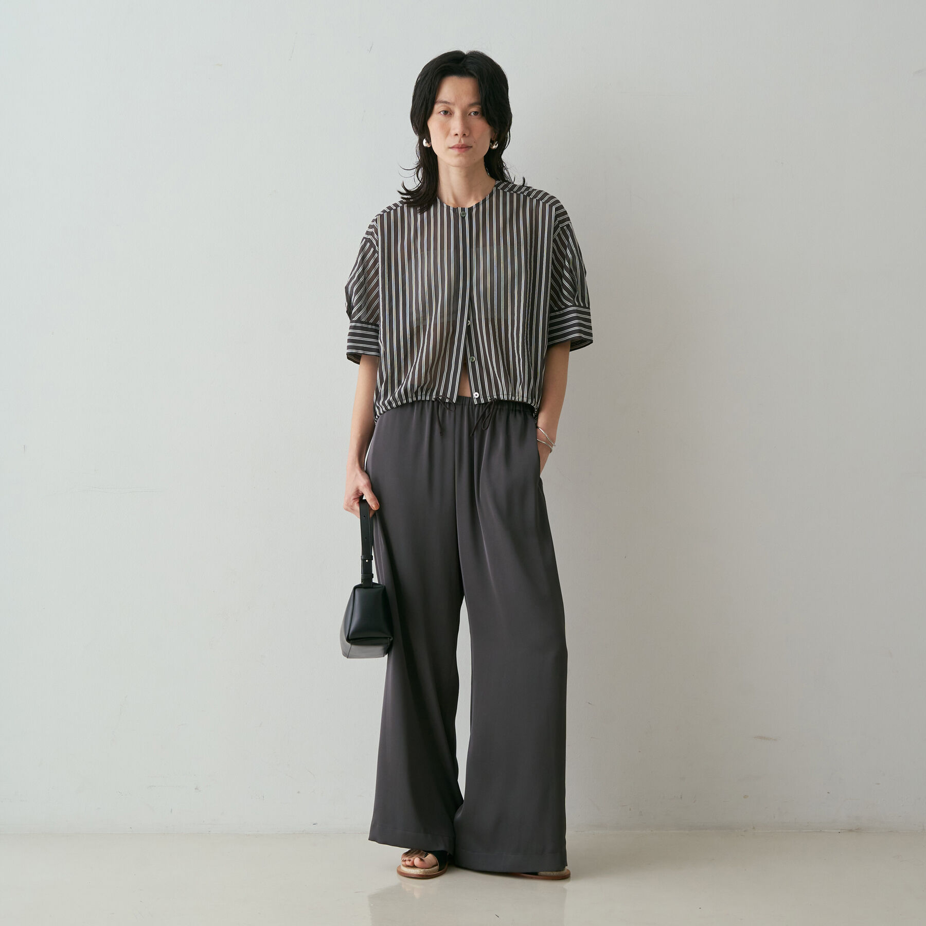 qualite「【Asuka Teramatsuさん着用/接触冷感・吸水速乾】クールサテンパンツ」|その他|