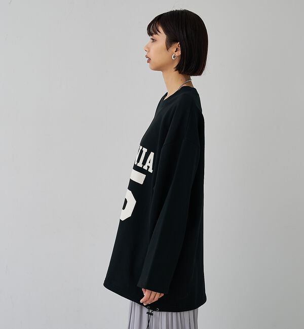 abahouse mavie「裏毛ドロストロゴプルオーバー」|スウェット・ジャージ|