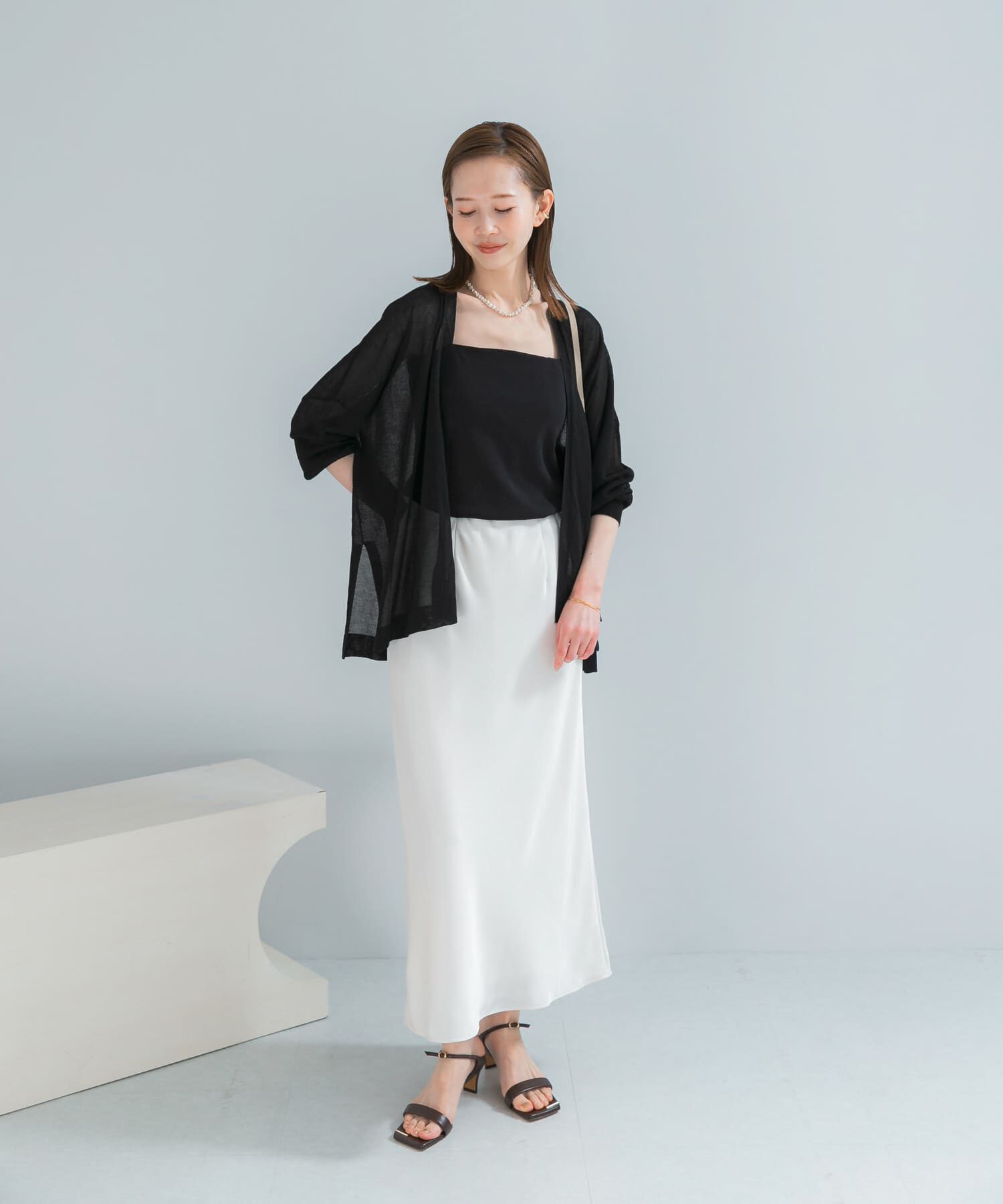 URBAN RESEARCH ROSSO「接触冷感シアーカーディガン」|カーディガン|