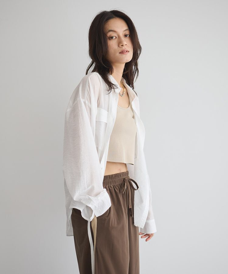 GARAGE OF GOOD CLOTHING「シアーBigシルエットシャツ」|シャツ・ブラウス|
