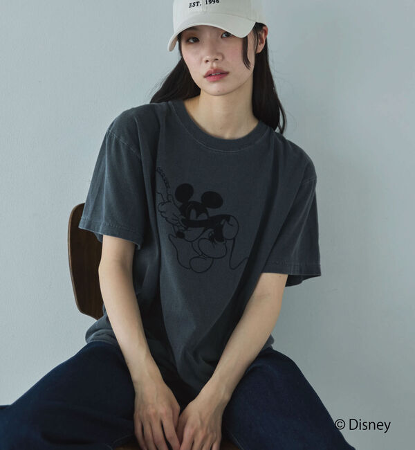 Doux archives「【ＧＯＯＤ　ＲＯＣＫ　ＳＰＥＥＤ】ＭＩＣＫＥＹ　／ＢＡＮＤ　ＴＥＥ」|Tシャツ・カットソー|BLACK