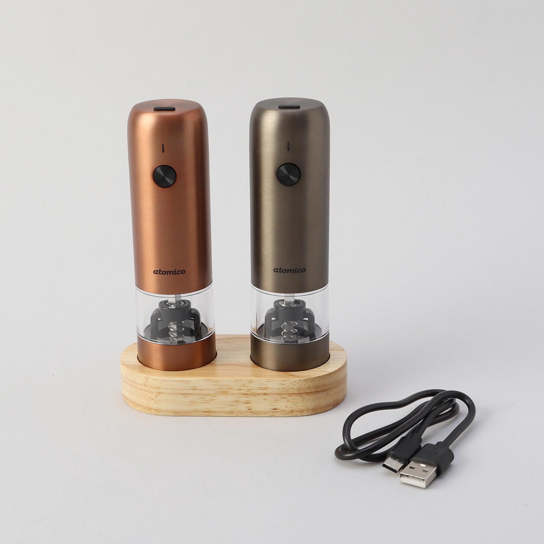 212 KITCHEN STORE「ソルト＆ペッパー電動ミル 充電式 ＜atomico アトミコ＞」|食器・キッチングッズ|