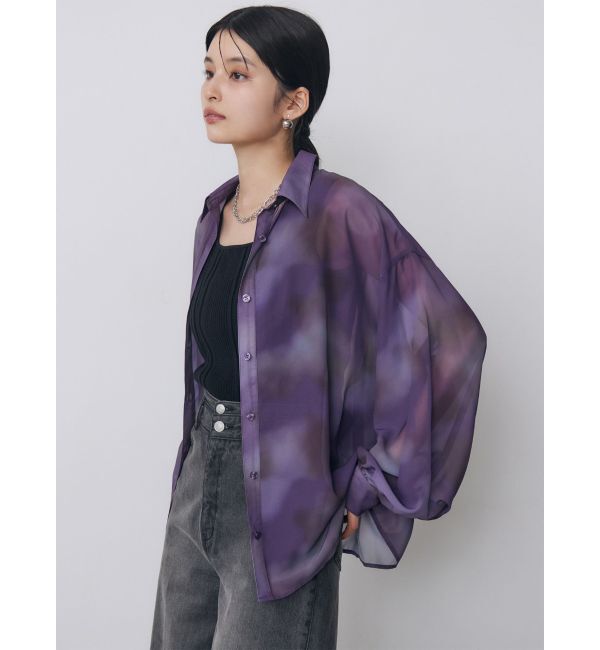 MURUA「ニュアンスシアーシャツ【セットアップ着用可】」|シャツ・ブラウス|