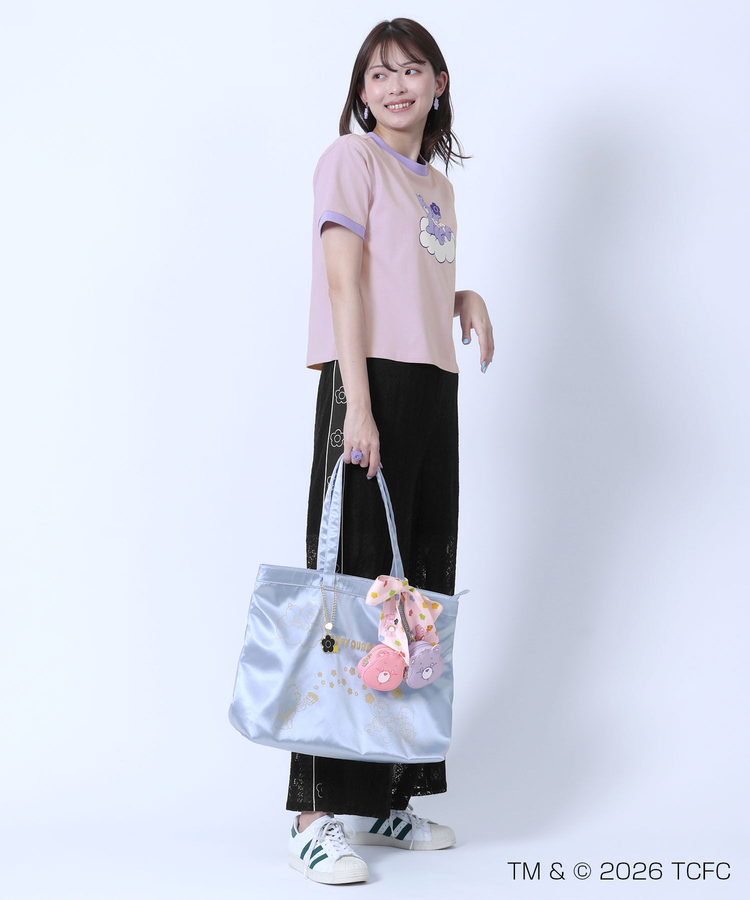 MARY QUANT「Care Bears(TM) ゴールドプリント トート」|トートバッグ|