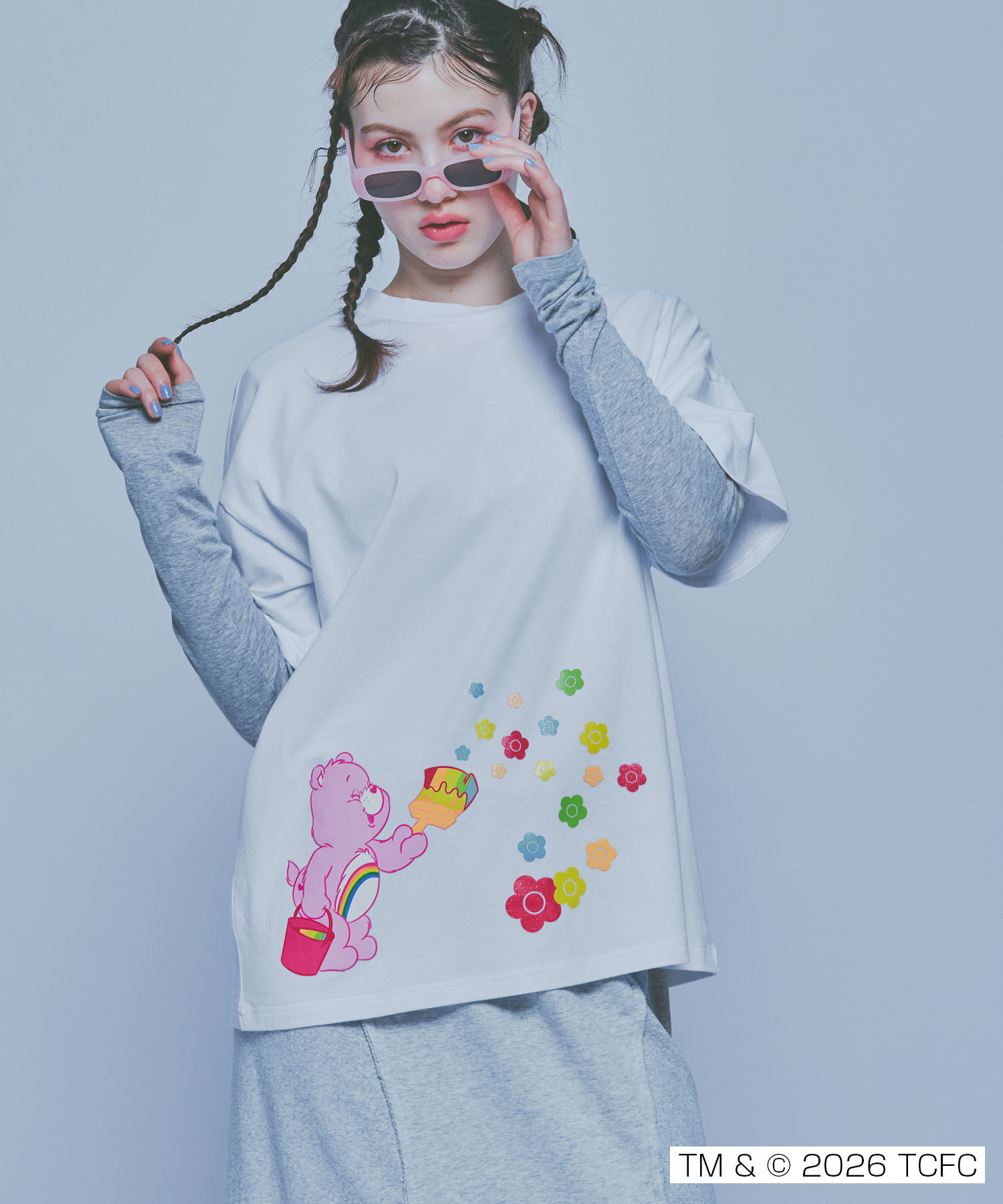 MARY QUANT「Care Bears(TM) ペイントビッグ Tシャツ」|Tシャツ・カットソー|