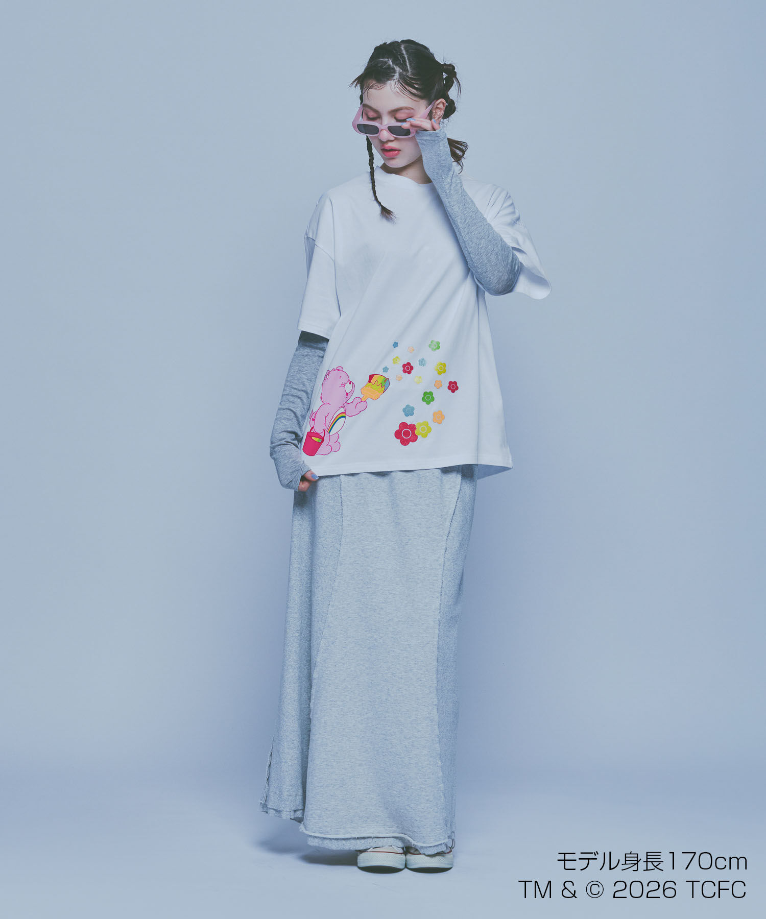 MARY QUANT「Care Bears(TM) ペイントビッグ Tシャツ」|Tシャツ・カットソー|