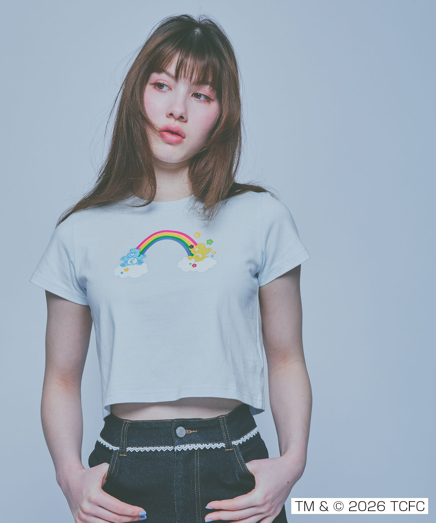 MARY QUANT「Care Bears(TM) クロップド Tシャツ」|Tシャツ・カットソー|