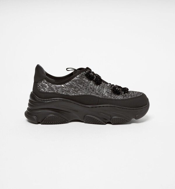 SY UNITED ARROWS「＜SY＞フラワービジュー ジップ スニーカー55&uarr;」|スニーカー|