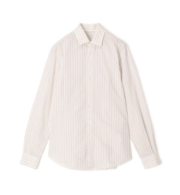 TOMORROWLAND MENS「コットンナイロンワッシャー セミワイドカラーシャツ」|シャツ・ブラウス|44 ベージュ系