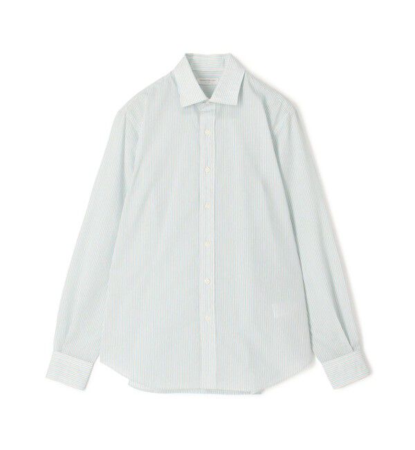 TOMORROWLAND MENS「コットンナイロンワッシャー セミワイドカラーシャツ」|シャツ・ブラウス|54 グリーン系