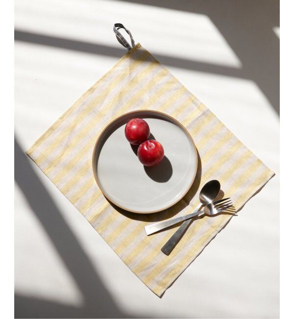 journal standard Furniture「24F1 PLACE MAT STRIPE　プレイスマット」|食器・キッチングッズ|イエロー