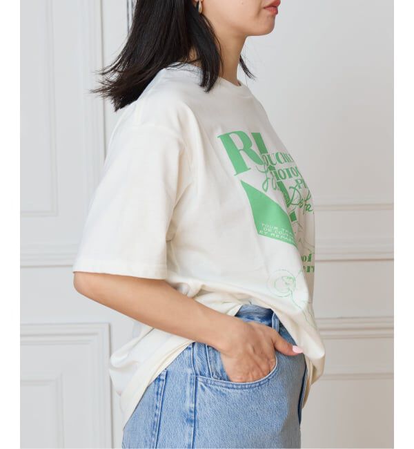 IENA LA BOUCLE「PHOTOCOPIEU フォトコピュー  PRINT T-SHIRT "RETOUCHERIE" JIMMY/ 261JIM」|Tシャツ・カットソー|