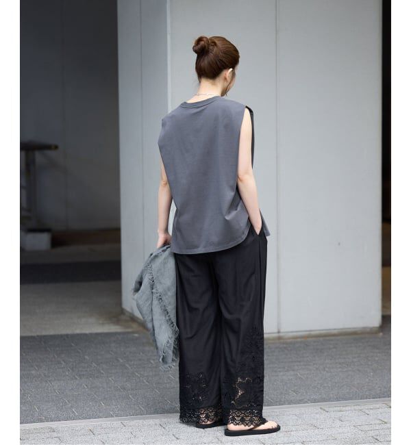 IENA「《追加予約》カットワークレースパンツ」|その他|