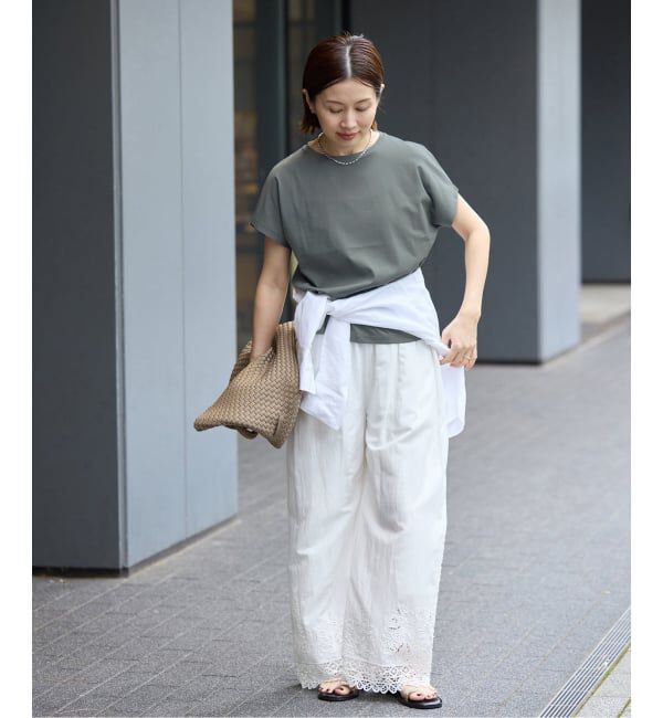 IENA「ATON/エイトン SUVIN 60/2 CAP SLEEVE Tシャツ」|Tシャツ・カットソー|