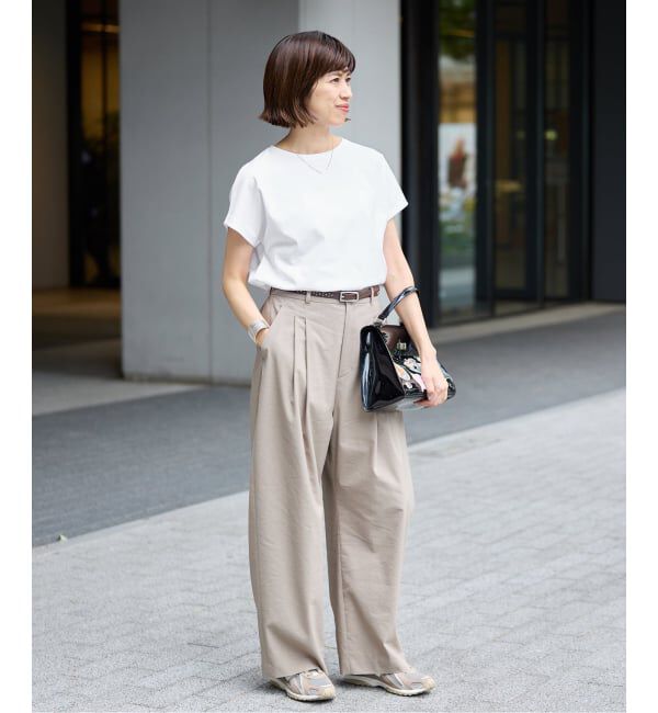 IENA「ATON/エイトン SUVIN 60/2 CAP SLEEVE Tシャツ」|Tシャツ・カットソー|
