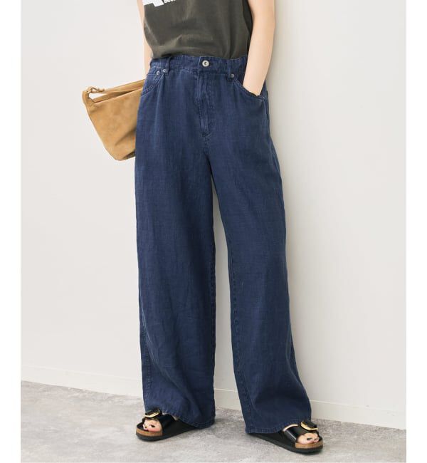 Spick and Span「TICCA / ティッカ リネンガーメントダイパンツ」|その他|
