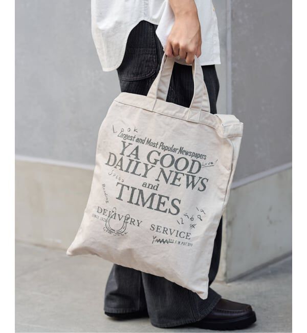 FRAMeWORK「≪WEB限定 / 追加予約≫YA GOOD IDEAS YA GOOD DAILY NEWS TIMES 2」|トートバッグ|