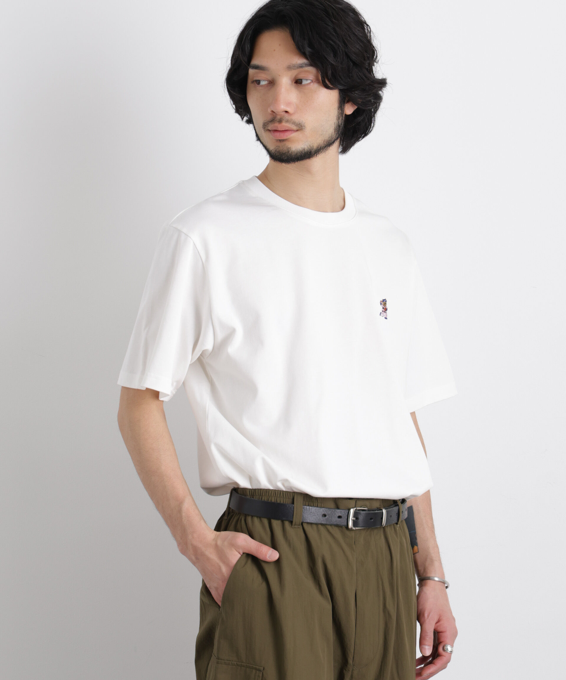 nano･universe「ナノベア Tシャツ 半袖 ベースボール」|Tシャツ・カットソー|パターン1