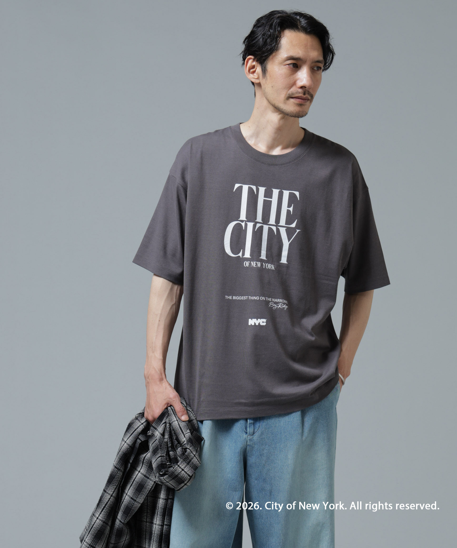 nano･universe「GOOD ROCK SPEED&times;Anti Soaked(R) 汗染み防止 NYC Tシャツ」|Tシャツ・カットソー|