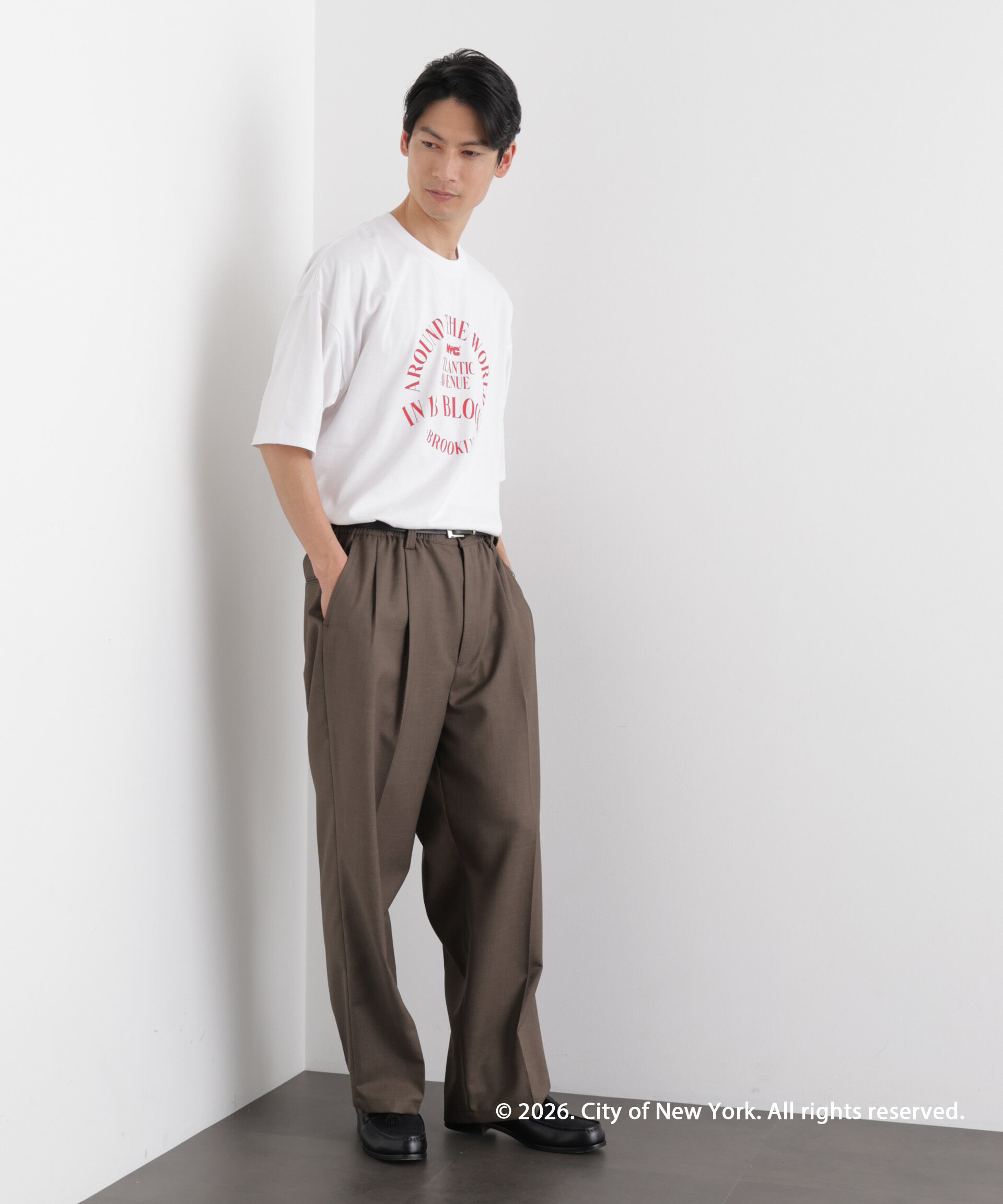 nano･universe「GOOD ROCK SPEED&times;Anti Soaked(R) 汗染み防止 NYC Tシャツ」|Tシャツ・カットソー|