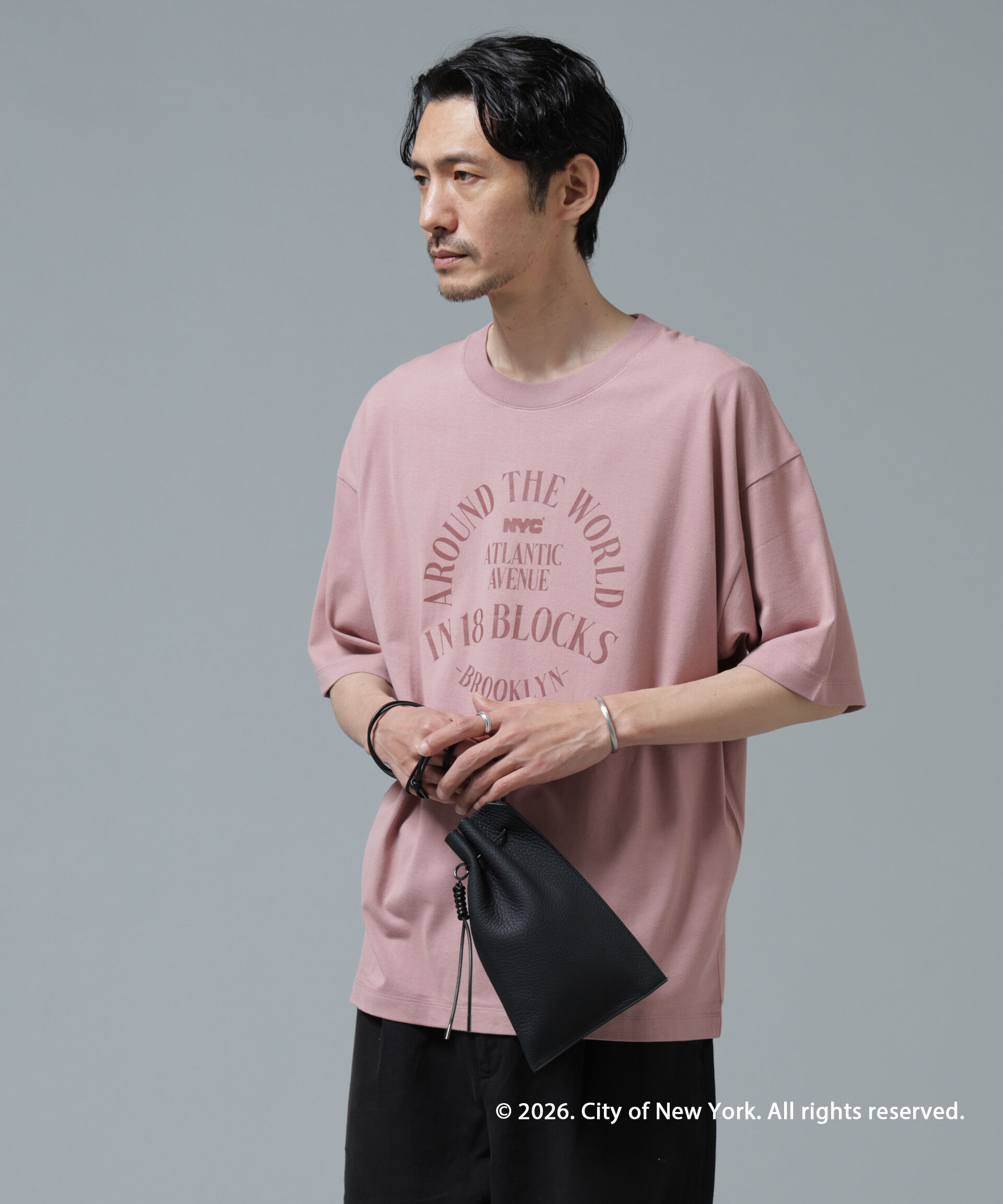 nano･universe「GOOD ROCK SPEED&times;Anti Soaked(R) 汗染み防止 NYC Tシャツ」|Tシャツ・カットソー|