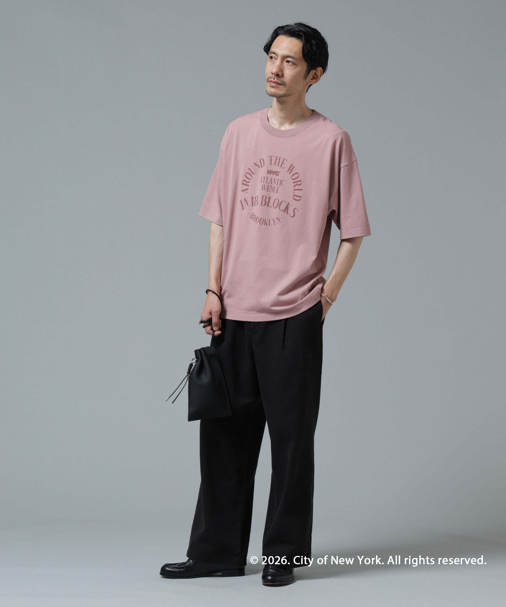 nano･universe「GOOD ROCK SPEED&times;Anti Soaked(R) 汗染み防止 NYC Tシャツ」|Tシャツ・カットソー|